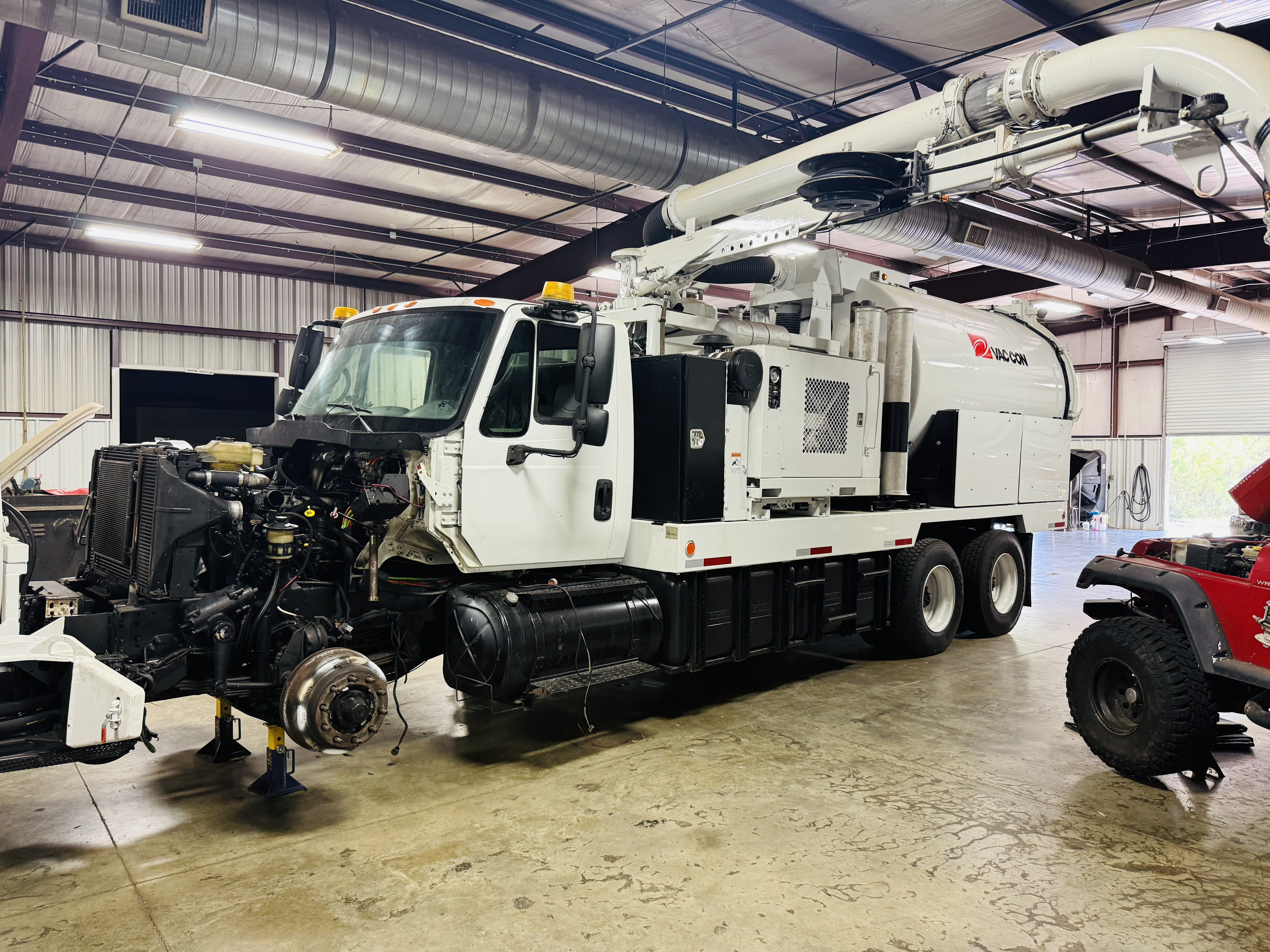 Griffin Auto Service actual workshop with utility truck